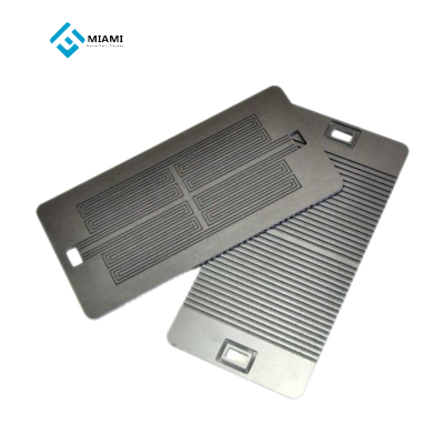 လောင်စာဆဲလ်အတွက် Channel Carbon Graphite Bipolar Plate ပါရှိသော Graphite ပန်းကန်